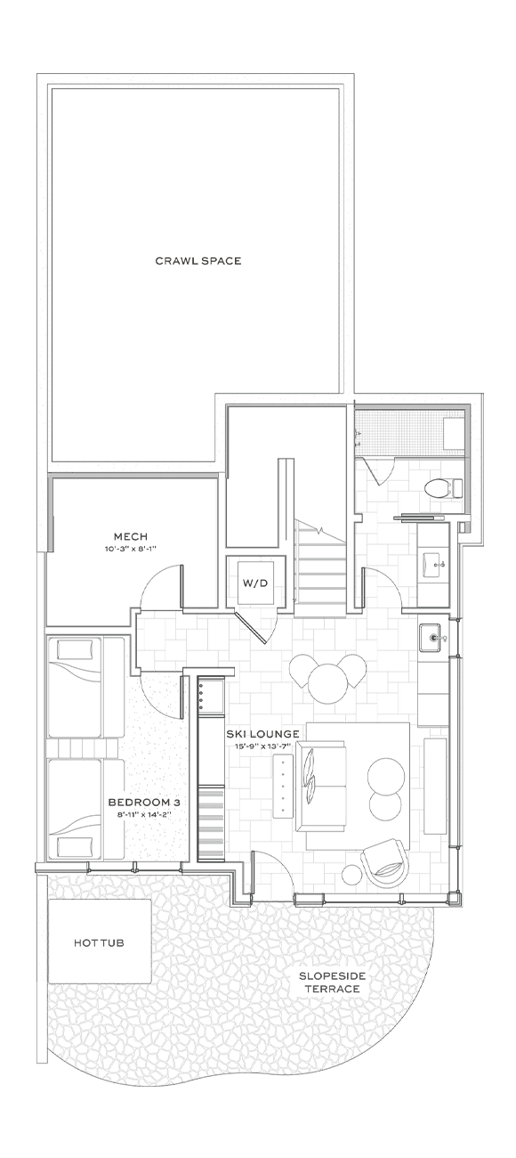 Residence 1 - Slopeside Level